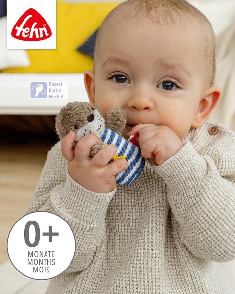 Grasping Toy Otter for Rattling 9,5cm (0+ months)