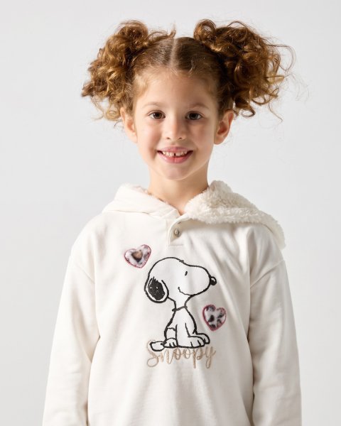 Tracksuit cotton fleece blend Snoopy with embroidery (12 months-8 years)