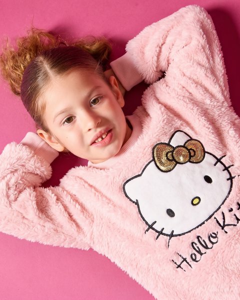 Μπλούζα Hello Kitty με χνουδωτή υφή (18 μηνών-8 ετών)