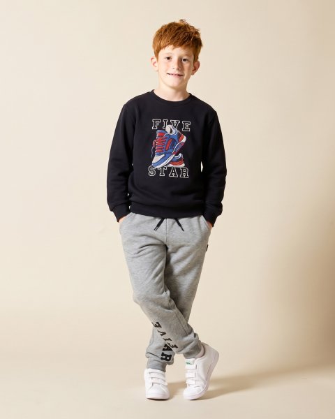 Tracksuit cotton fleece blend Five Star with print (6-16 years)