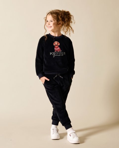 Set velour Greenwich Polo Club with embroidery (3-8 years)