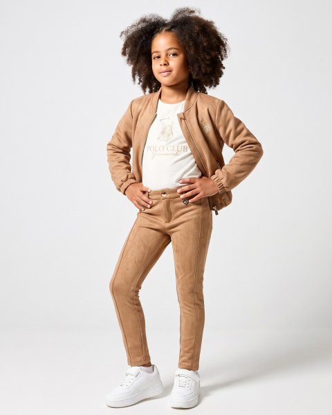 Pants Greenwich Polo Club with suede effect (6-16 years)