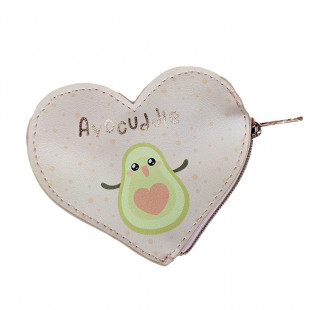 Pocket purse Nici avocado in the shape of a heart