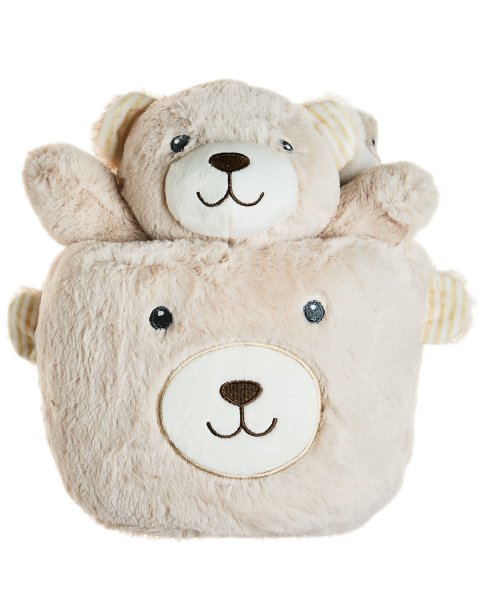 Plush teddy bear, blanket 90x75cm, basket Tender Comforts