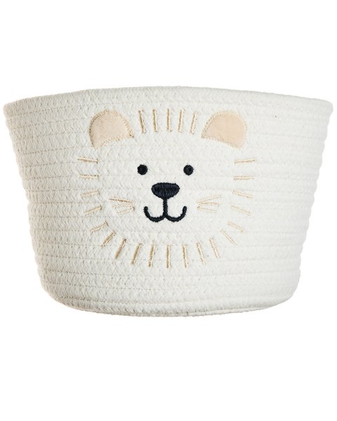 Lion basket with plush toy and 90x75cm blanket Tender Comforts