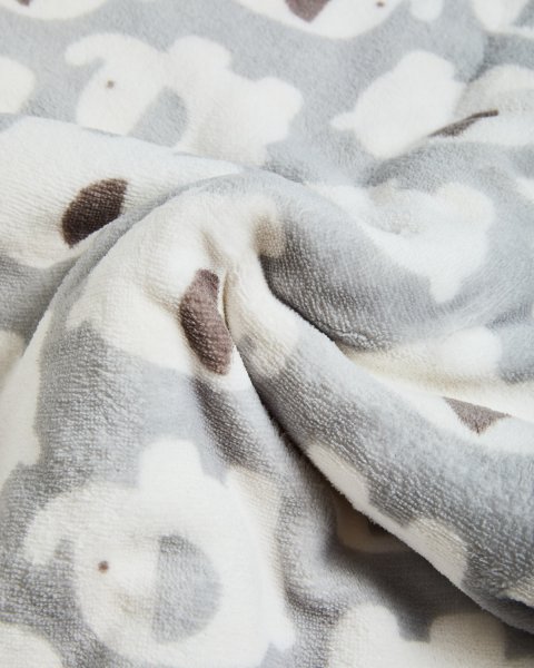 Elephant basket with plush toy and 90x75cm blanket Tender Comforts