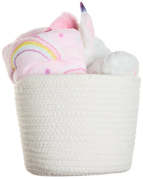 Unicorn basket with plush toy and 90x75cm blanket Tender Comforts
