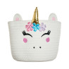Unicorn basket with plush toy and 90x75cm blanket Tender Comforts