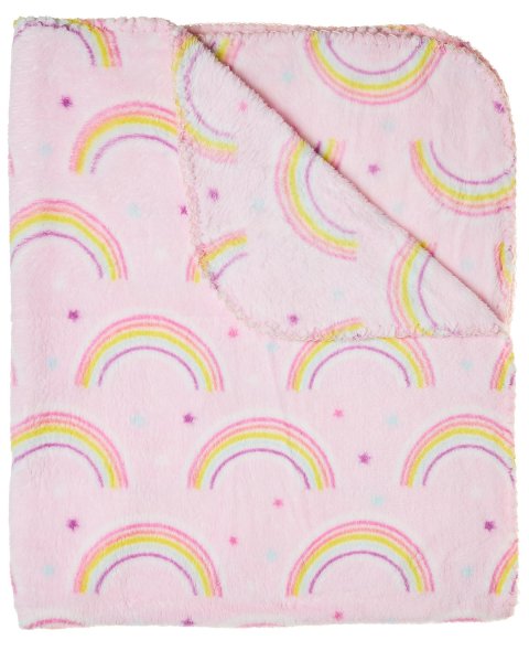 Unicorn basket with plush toy and 90x75cm blanket Tender Comforts