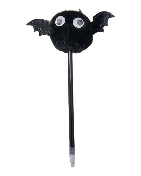 Στυλό με Pom Pom Halloween μαύρο