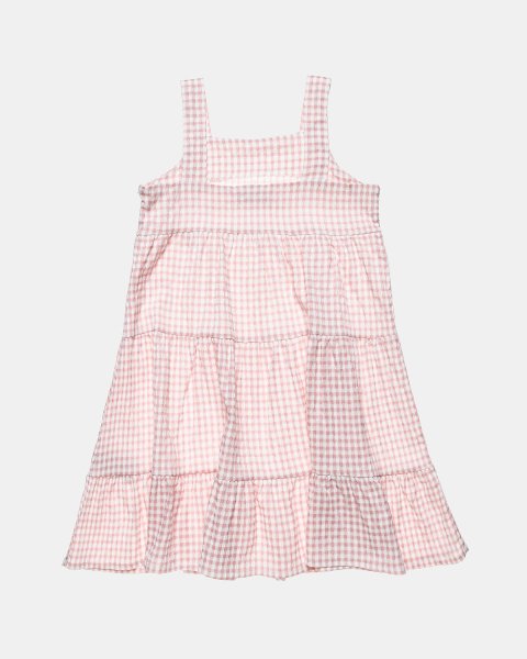 Dress with airy fabric and waffle texture (12 months-5 years