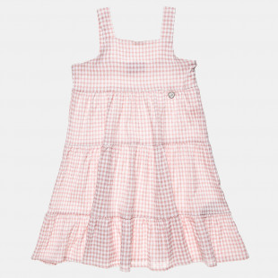 Dress with airy fabric and waffle texture (12 months-5 years