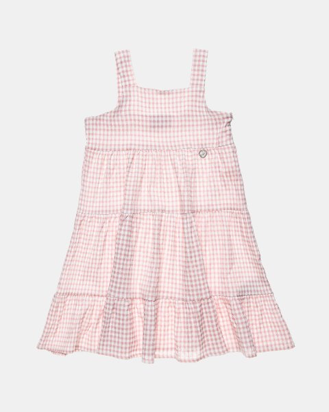 Dress with airy fabric and waffle texture (12 months-5 years