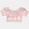 Σετ crop top και σόρτς με γκοφρέ υφή (18 μηνών-5 ετών)