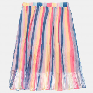 Skirt with tulle and with a light waffle texture (6-16 years)