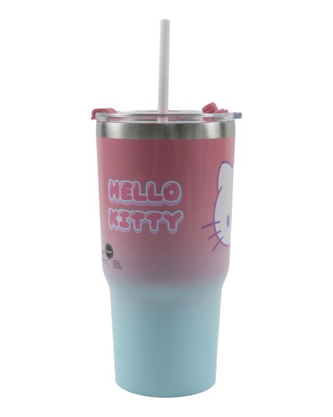 Ποτήρι θερμός με καλαμάκι Hello Kitty 520ml