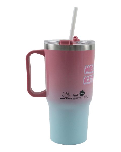 Ποτήρι θερμός με καλαμάκι Hello Kitty 520ml