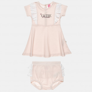 Set dress with underwear-shorts (3-18 months)