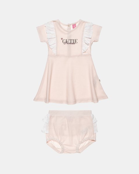 Set dress with underwear-shorts (3-18 months)
