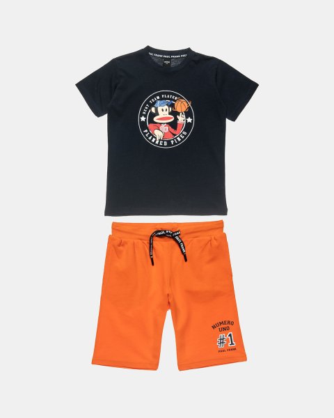 Set Paul Frank t-shirt with embossed print and shorts (12 months-5 years)