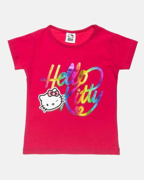 Μπλούζα Hello Kitty με γυαλιστερό τύπωμα (3-6 ετών)