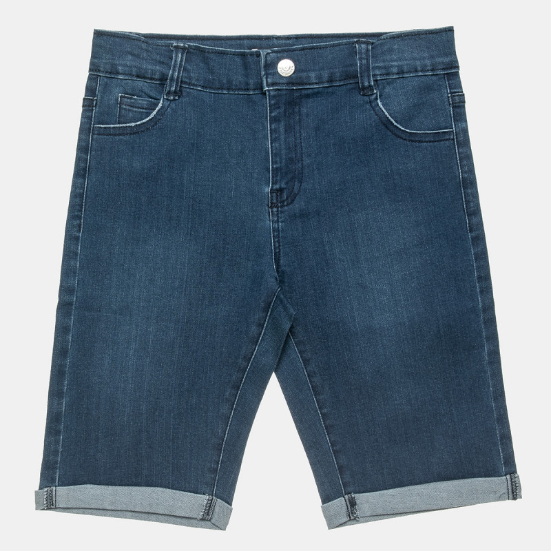 Denim shorts with pockets (6-16 years)