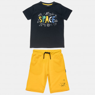 Σετ Five Star μπλούζα και βερμούδα με τύπωμα (12 μηνών-5 ετών)