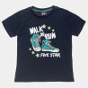 Set Five Star t-shirt with embossed print and shorts (12 months-5 years)