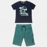 Set Five Star t-shirt with embossed print and shorts (12 months-5 years)