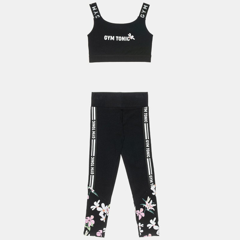 Set Gym Tonic crop top with leggings (6-16 years)
