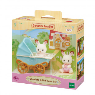 Sylvanian Families Σετ Δίδυμα Σοκολατένια Κουνελάκια (3+ ετών)