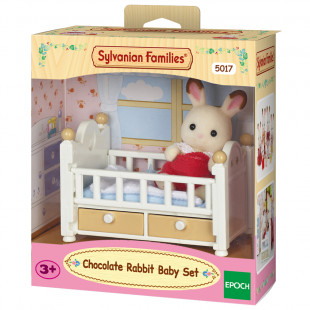 Sylvanian Families Σετ Μωρό Σοκολατένιο Κουνελάκι με Κρεβάτι Μωρού (3+ ετών)
