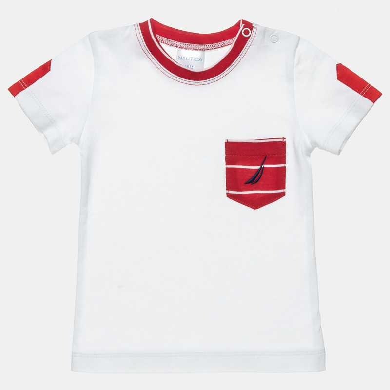 Set Nautica red top and shorts with embroidery (6 months-3 years)