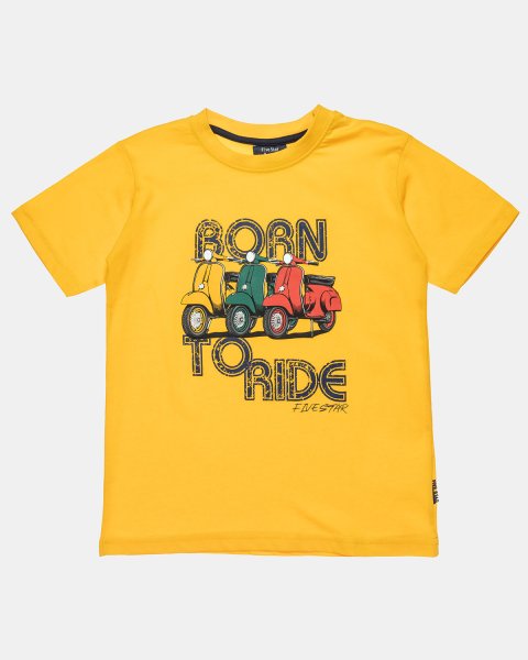 Set Five Star t-shirt with vespa print and shorts (12 months-5 years)