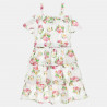 Dress with cutwork embroidery and ruffles (6-14 years)