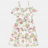 Dress with cutwork embroidery and ruffles (6-14 years)