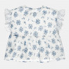 Top with frilled sleeves (6-14 years)