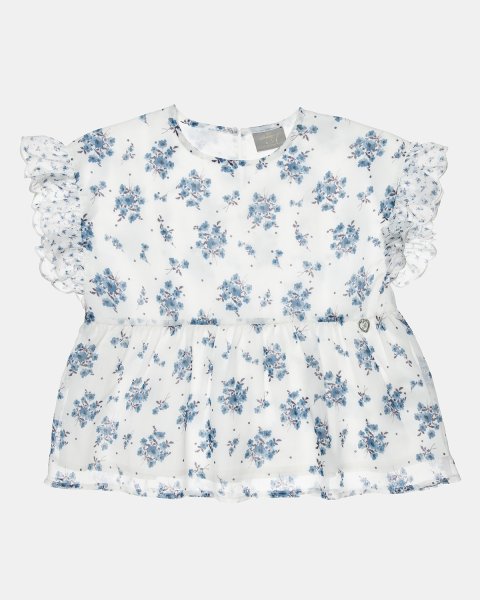 Top with frilled sleeves (6-14 years)