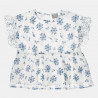 Top with frilled sleeves (6-14 years)