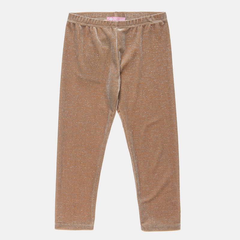 Leggings velour with glitter detail (12 months-5 years)