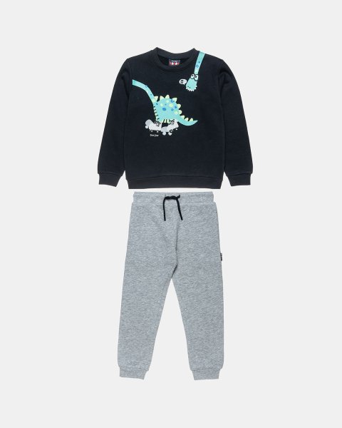 Tracksuit Five Star cotton fleece blend with dinosaur print (12 months-5 years)