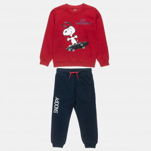 Tracksuit Snoopy cotton fleece blend with print (12 months-5 years)