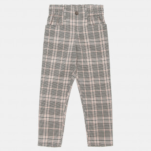 Pants with check design (6-16 years)