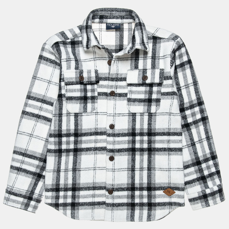 Shirt checkered fleece style (6-16 years)