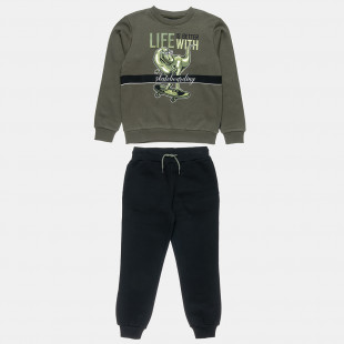 Tracksuit Five Star cotton fleece blend with print (6-16 years)