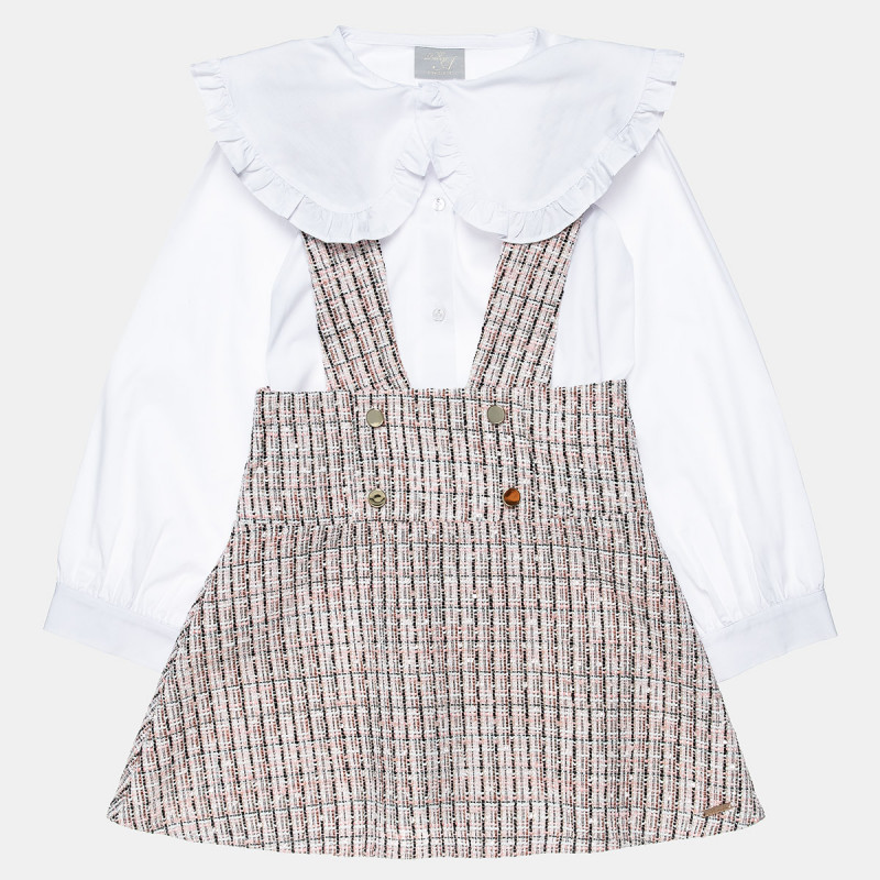 Dress with straps and shirt (6-16 years)