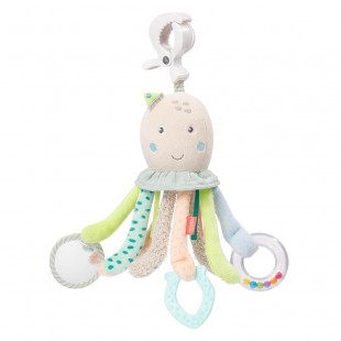 Activity plush toy octapus Fehn with clamp (0+ months)