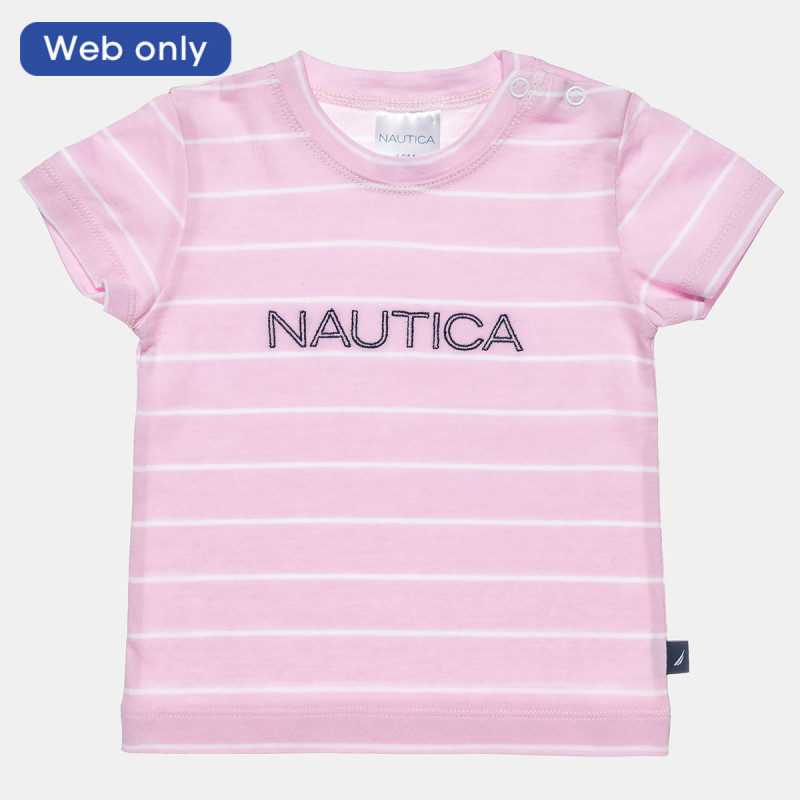 T-Shirt Nautica pink with print (6 months-3 years)