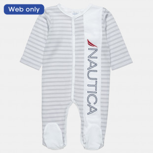 Babygrow Nautica grey with embroidery (3-12 months)