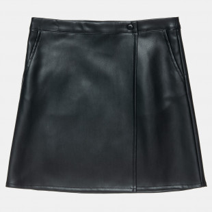 Skirt with leather look (6-14 years)